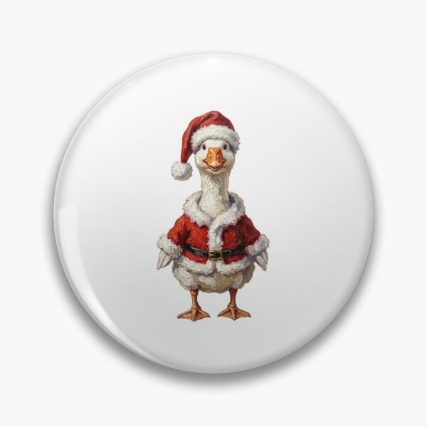 Item preview, Funny Christmas Goose Wearing a Santa Hat designed and sold by SOUFIANE1991.
