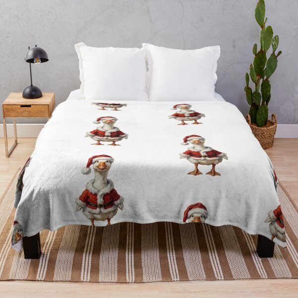 Item preview, Funny Christmas Goose Wearing a Santa Hat designed and sold by SOUFIANE1991.