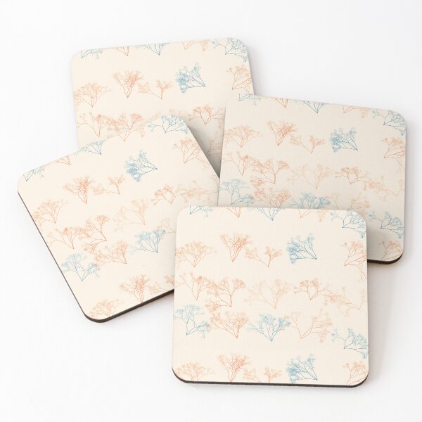Item preview, Seaweed Design In Turquoise, A Bright Pressed Seaweed Pattern designed and sold by cute-animals99.
