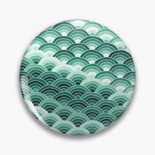 Item preview, Scales Design In Mint, A Calm Mermaid Scale Pattern designed and sold by cute-animals99.