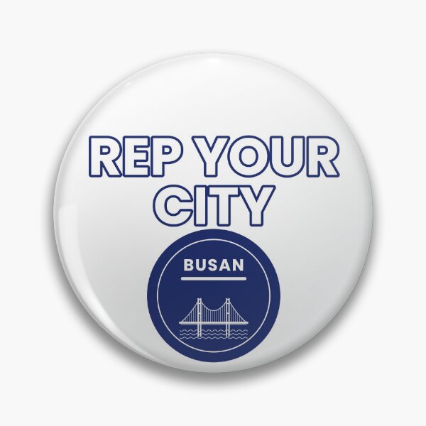 Item preview, Rep Your City Busan Badge Design designed and sold by JiderichHub.