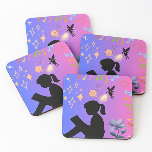 Item preview, Magical Reading Girl Fairy Tale Dreamy Pastel Fantasy designed and sold by Azurart2.