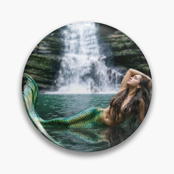 Item preview, Mermaid in Serene Waterfall Pool designed and sold by artisfun333.