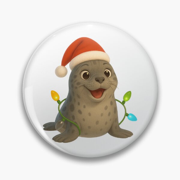 Item preview, Cheerful Leopard Seal Christmas designed and sold by Sillytoe.