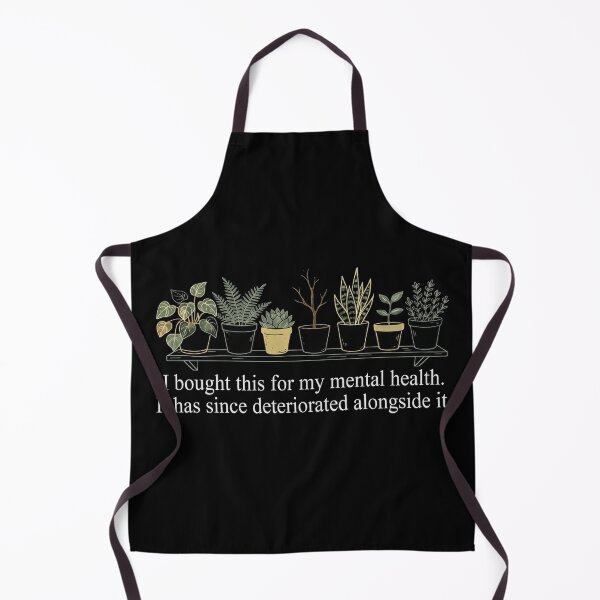 Item preview, Mental Health Houseplant Shelf Sarcastic Botanical Art designed and sold by LayercraftArt.