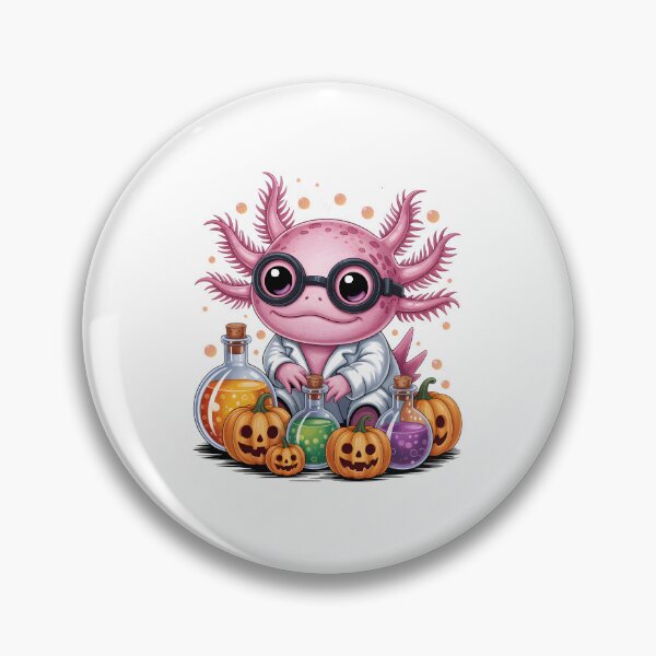 Item preview, Axolotl Mad Scientist Potions – Cute Halloween Science Art designed and sold by jkrphoto.