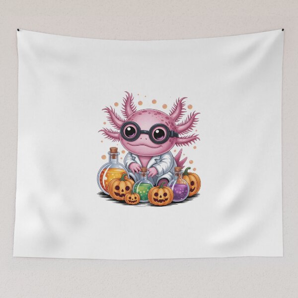 Item preview, Axolotl Mad Scientist Potions – Cute Halloween Science Art designed and sold by jkrphoto.