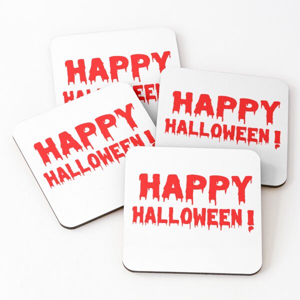 Item preview, Happy Halloween Bloody Dripping Text T-Shirt | Spooky Red Horror Font Graphic Tee, Scary Vampire Costume Apparel, Creepy Party Top designed and sold by Carftora786.