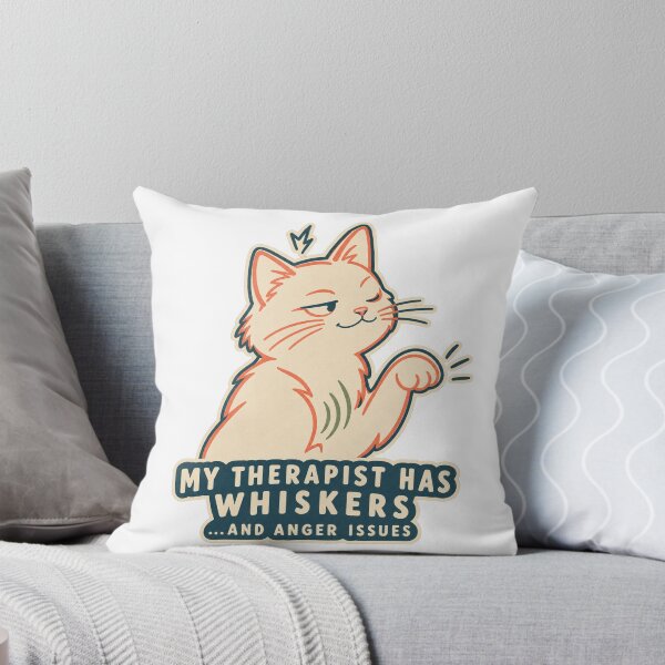 Item preview, My Therapist Has Whiskers And Anger Issues designed and sold by OrientKes.