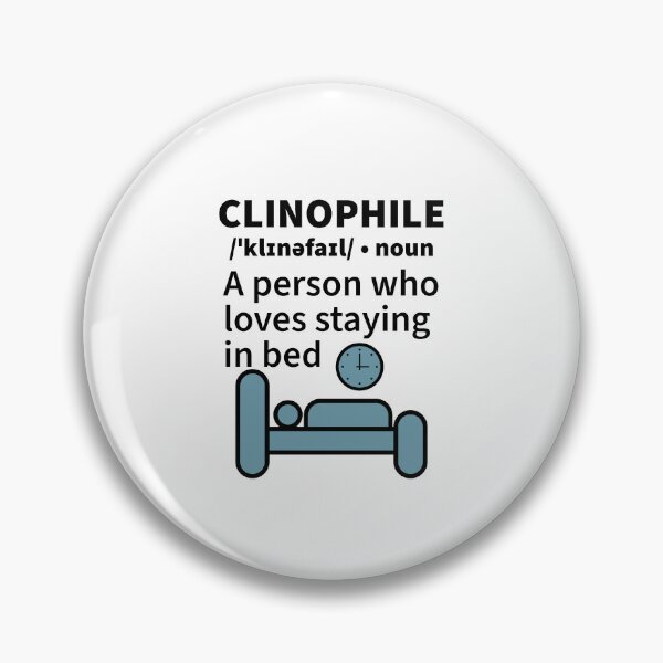 Item preview, Clinophile Definition Funny Bed Lover Dictionary Design designed and sold by Shape Snip Studio.