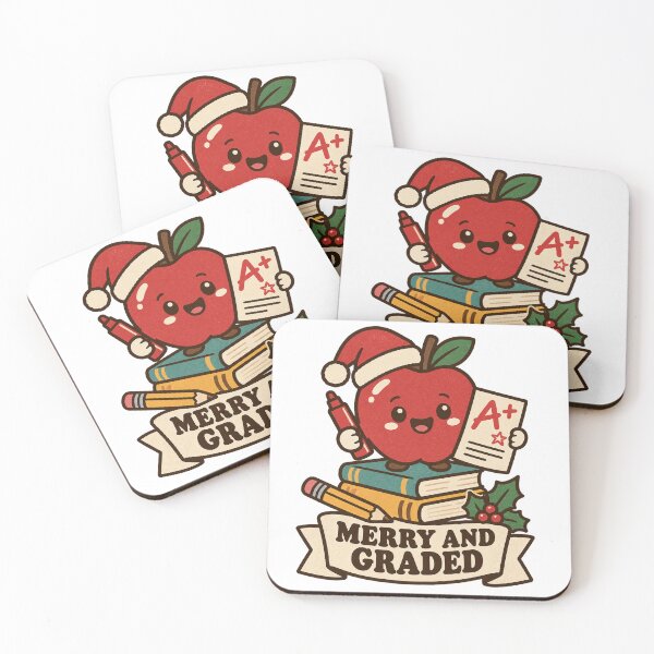 Item preview, Teacher Christmas Gift – Merry and Graded Funny Apple A+ Teacher designed and sold by OMARFIRAS.