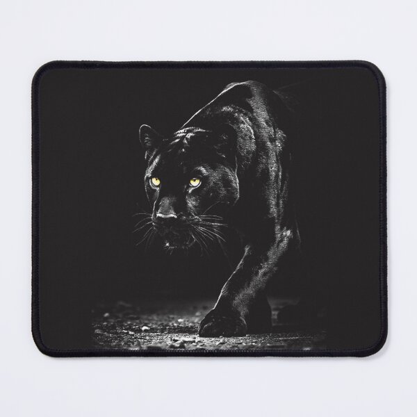 Item preview, Majestic Black Panther Wildlife Art Print for Nature Lovers designed and sold by Xbutterfly.