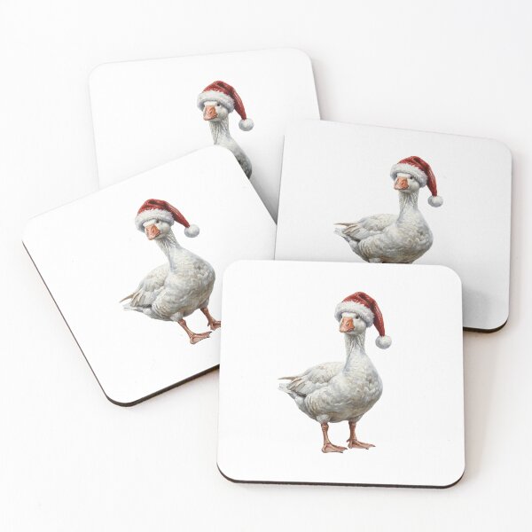 Item preview, Funny Christmas Goose Wearing a Santa Hat  designed and sold by SOUFIANE1991.