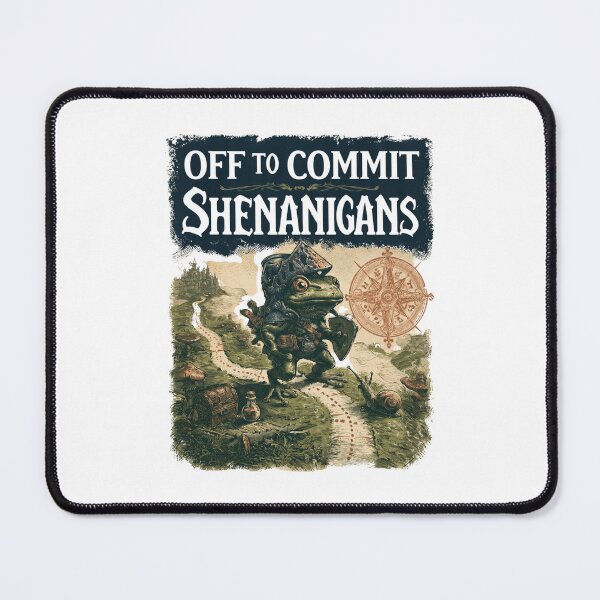 Item preview, Off to Commit Shenanigans Frog - Medieval Knight Meme designed and sold by DyzioSupply.