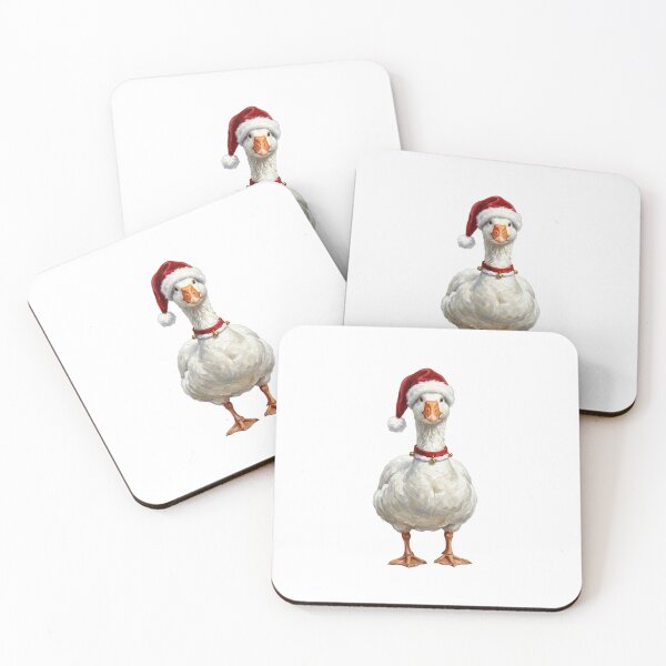 Item preview, Funny Christmas Goose Wearing a Santa Hat  designed and sold by SOUFIANE1991.