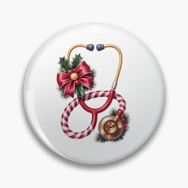 Item preview, Christmas Nurse Stethoscope Candy Cane designed and sold by jkrphoto.
