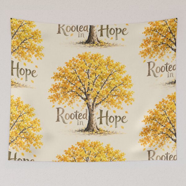 Item preview, Rooted in Hope – Golden Autumn Tree designed and sold by Stubblejumper Artworks.