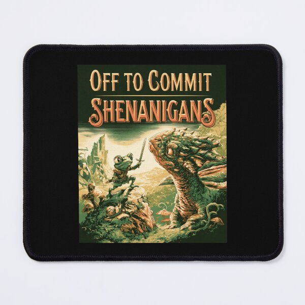 Item preview, Off to Commit Shenanigans Frog - Medieval Knight Meme designed and sold by DyzioSupply.