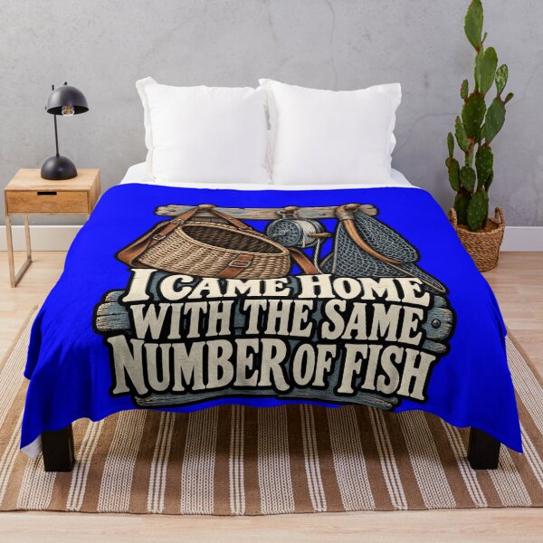 Item preview, Funny Fishing Fanatic I Came Home with the Same Number of Fish Fishing Quote Art Design designed and sold by fantasticdesign.