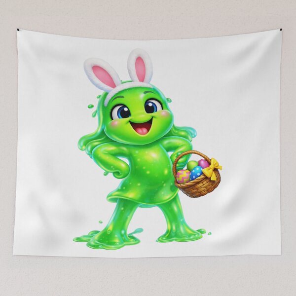 Item preview, Cheerful Slime Creature Girl Easter designed and sold by Sillytoe.