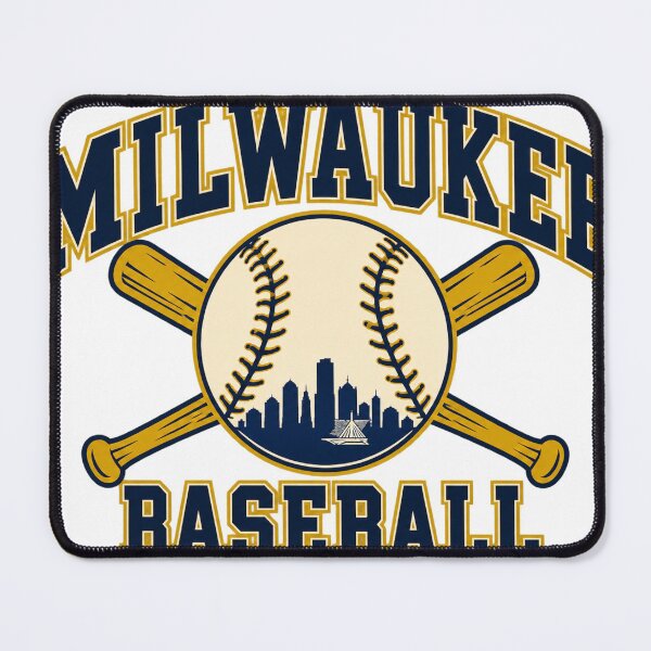 Item preview, Milwaukee Baseball – Vintage Navy & Gold Skyline designed and sold by shopastrings.