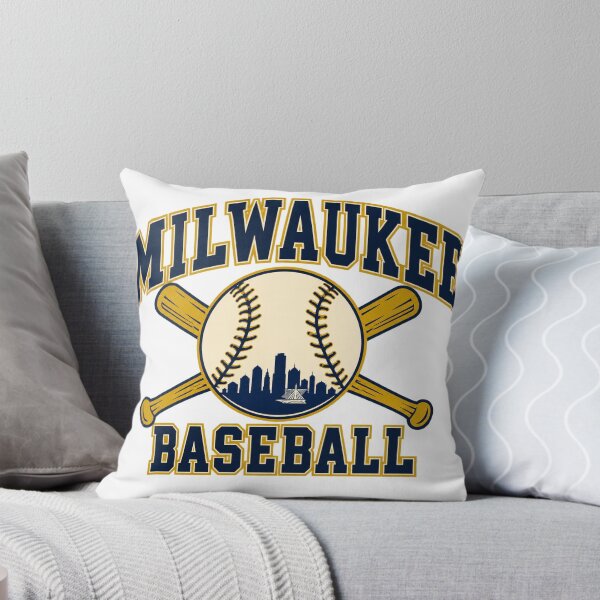 Item preview, Milwaukee Baseball – Vintage Navy & Gold Skyline designed and sold by shopastrings.