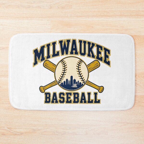 Item preview, Milwaukee Baseball – Vintage Navy & Gold Skyline designed and sold by shopastrings.