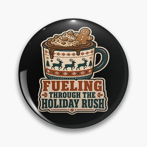 Item preview, Fueling Through The Holiday Rush Funny Christmas Coffee designed and sold by PozivoPlus.