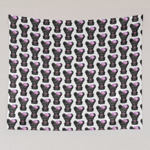 Item preview, Zen Black Panther with Pink Yoga Om Symbol Spiritual Meditation Design designed and sold by Xbutterfly.