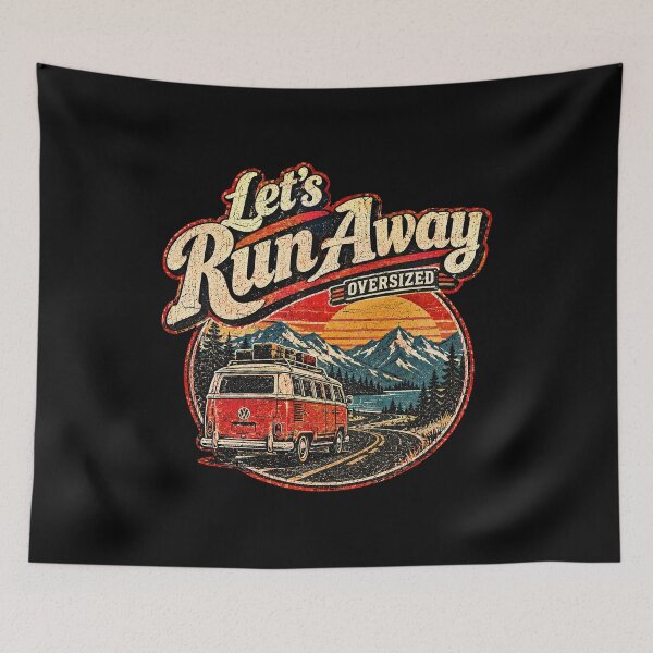 Item preview, Let's Run Away Oversized designed and sold by PatternFablee.