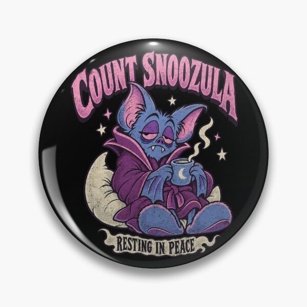 Item preview, Count Snoozula – Sleepy Vampire Bat Humor designed and sold by AwesomeBeyondLimits.