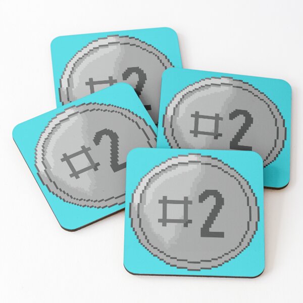 Item preview, Pixel Art Silver Coin #2 - Retro Gaming Second Place Achievement designed and sold by FlatstudioArt.