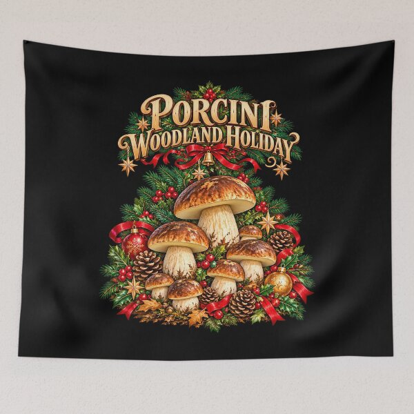 Item preview, Porcini Woodland Holiday designed and sold by OLAKONA.