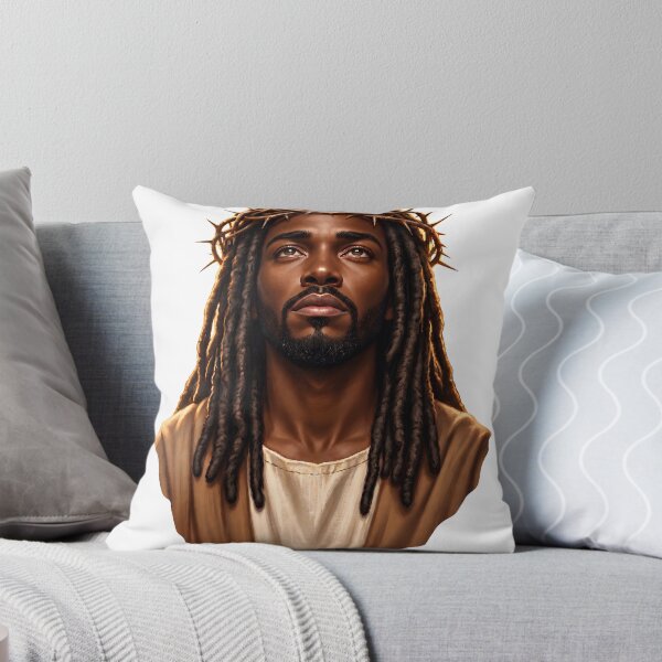 Item preview, Black Jesus Christ Wearing Thorny Crown designed and sold by The Everlasting Promise.