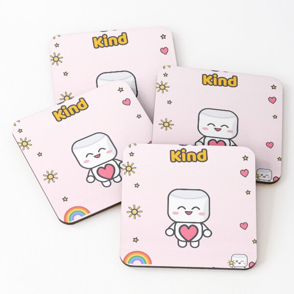 Item preview, Be Kind - Cute Marshmallow Pip Hugging a Big Heart, Positive Kindness designed and sold by BiMood.