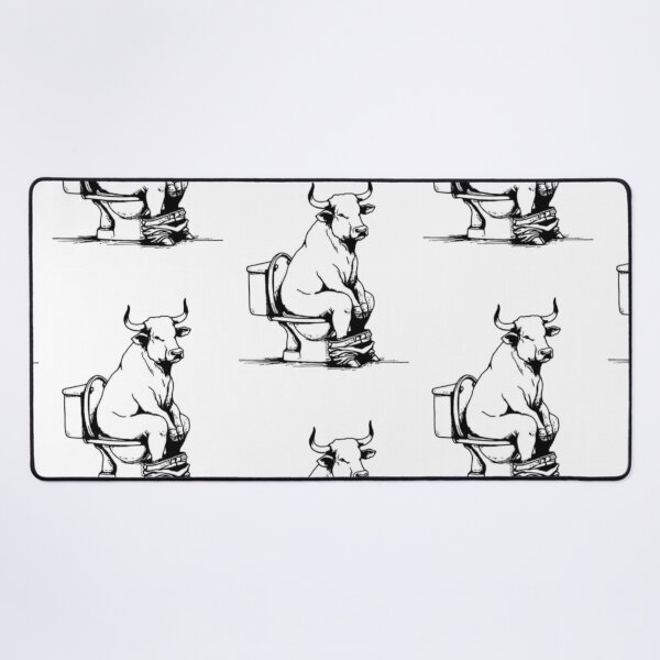 Item preview, Bull in the bathroom designed and sold by Luluwis.