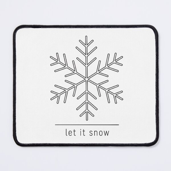 Item preview, Que nieve - Dibujo lineal minimalista de un copo de nieve designed and sold by SimpleLinesCo.