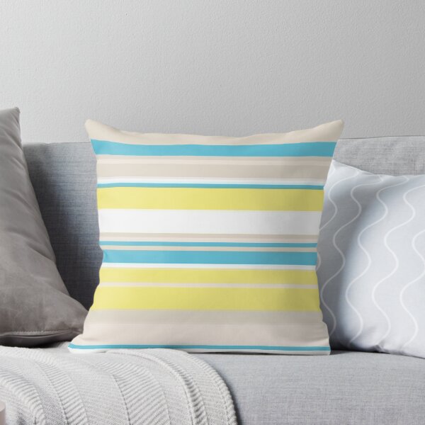 Item preview, Light Blue and Yellow Abstract Striped Pattern designed and sold by TwelveParties.
