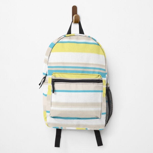 Item preview, Light Blue and Yellow Abstract Striped Pattern designed and sold by TwelveParties.
