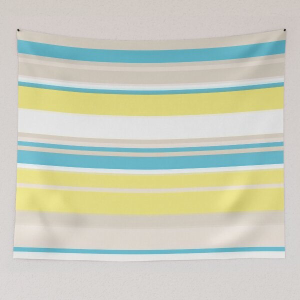 Item preview, Light Blue and Yellow Abstract Striped Pattern designed and sold by TwelveParties.