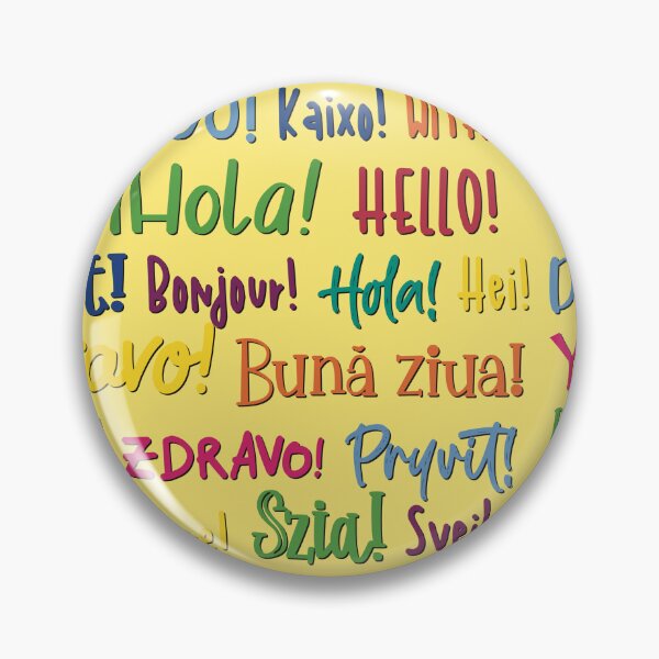 Item preview, The word Hello in different languages ,  text in many colors on white. Say HI! designed and sold by marina63.