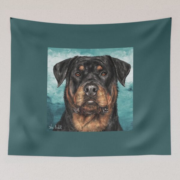 Item preview, Painting of an Impressive Rottweiler Staring at You designed and sold by ibadishi.