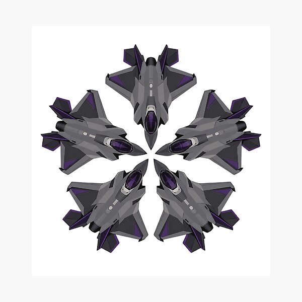 Item preview, Stealth Fighter Jets Team Huddle Circle Formation Funny Pilot Squadron Meeting designed and sold by IRON WINGS /USAF.