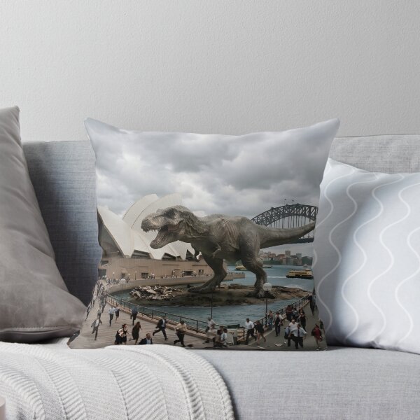 Item preview, Realistic T-Rex Invasion at Sydney Opera House designed and sold by TeeBeeDesigns.