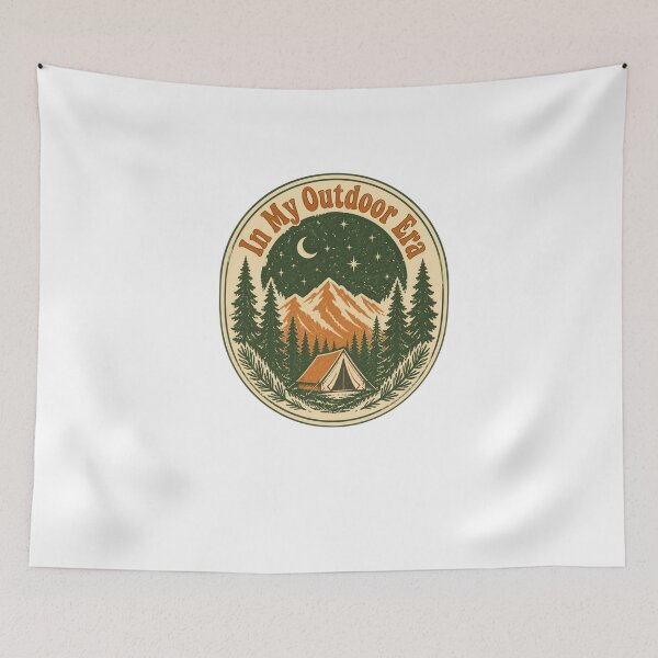 Item preview, In My Outdoor Era - Vintage Camping Mountain Hiking Lover designed and sold by Pixel-Pulse-.