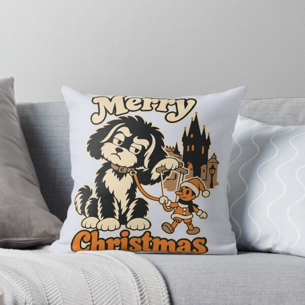 Item preview, Duke walking a Christmas puppet that pulls its leash designed and sold by TaruHonu.