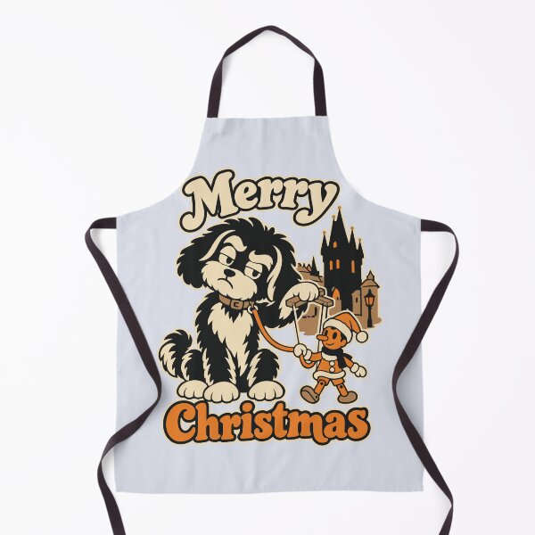 Item preview, Duke walking a Christmas puppet that pulls its leash designed and sold by TaruHonu.