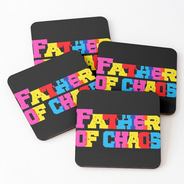 Item preview, Father Of Chaos - Retro Varsity Colorful Typography - Funny Dad Gift designed and sold by Aelmajaoui.