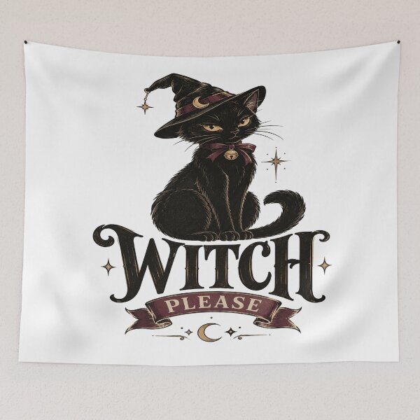 Item preview, Witch Please Black Cat designed and sold by kynira.