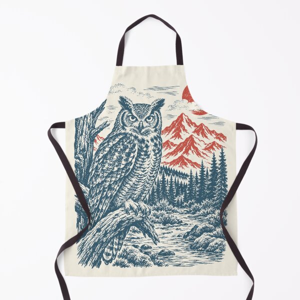 Item preview, Great Horned Owl Vintage Bird Wise Owl Pacific designed and sold by Y-Vibes.